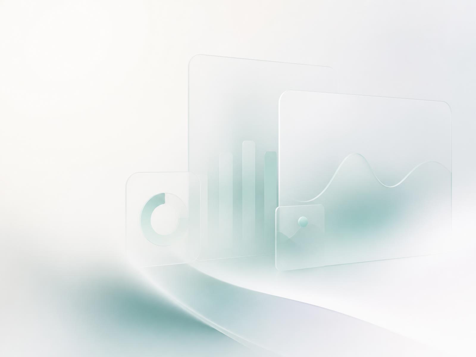Clean dashboard and analytics illustration